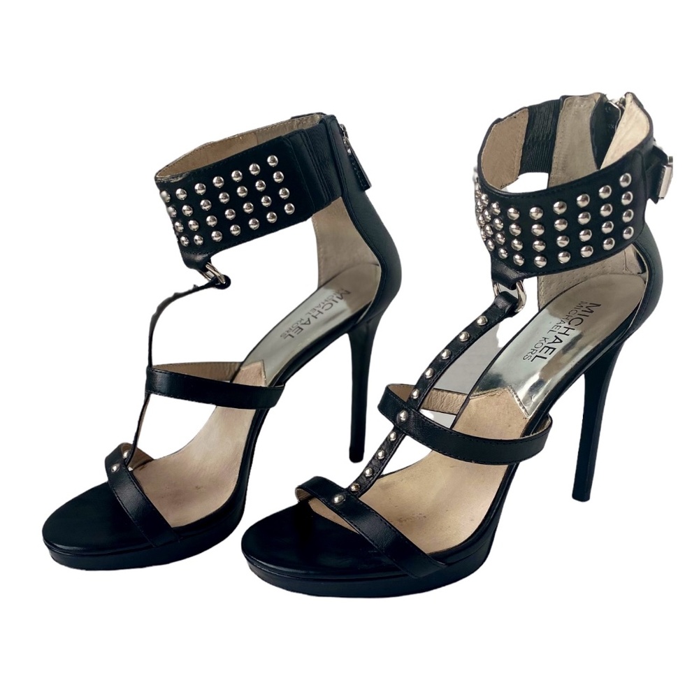MICHAEL KORS Black Studded Heels Size 6 1/2